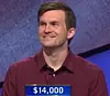 Garrett Marcotte, today's Jeopardy! winner (for the October 5, 2020 game.)