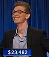 Drew Basile, today's Jeopardy! winner (for the June 19, 2024 game.)