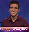 James Holzhauer, today's Jeopardy! winner (for the April 9, 2019 game.)