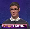 Ryan Bilger, today's Jeopardy! winner (for the July 5, 2019 game.)
