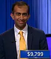 Mehal Shah, today's Jeopardy! winner (for the November 20, 2024 game.)