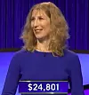 Melissa Klapper, today's Jeopardy! winner (for the March 20, 2023 game.)