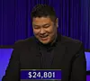 Jesse Chin, today's Jeopardy! winner (for the May 25, 2023 game.)