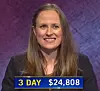 Kristin Hucek, today's Jeopardy! winner (for the October 19, 2020 game.)