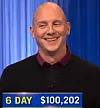 Josh Weikert, today's Jeopardy! winner (for the March 28, 2025 game.)