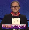 Lindsey Shultz, today's Jeopardy! winner (for the March 19, 2019 game.)