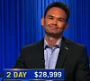 Aaron Levine, today's Jeopardy! winner (for the October 28, 2025 game.)