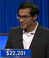 Rishabh Wuppalapati, today's Jeopardy! winner (for the October 15, 2024 game.)