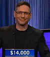 Will Weiss, today's Jeopardy! winner (for the September 10, 2024 game.)