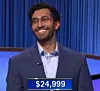 Mihir Nene, today's Jeopardy! winner (for the March 22, 2022 game.)