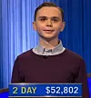 Liam Starnes, today's Jeopardy! winner (for the April 21, 2025 game.)