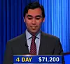 Caleb Groen, today's Jeopardy! winner (for the July 7, 2026 game.)