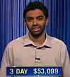 Neilesh Vinjamuri, today's Jeopardy! winner (for the July 23, 2024 game.)