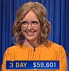 Christine Whelchel, today's Jeopardy! winner (for the February 25, 2022 game.)