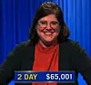 Allegra Kuney, today's Jeopardy! winner (for the November 6, 2025 game.)