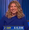 Allison Gross, today's Jeopardy! winner (for the May 8, 2024 game.)