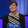 Sarah Cox, today's Jeopardy! winner (for the June 16, 2025 game.)