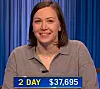 Amy Hummel, today's Jeopardy! winner (for the April 25, 2024 game.)