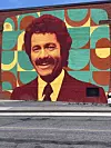 the Alex Trebek mural at Sudbury Secondary School in Sudbury, Ontario.