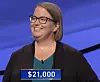 Sandy Olive, today's Jeopardy! winner (for the June 22, 2021 game.)
