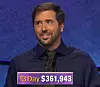 Jason Zuffranieri, today's Jeopardy! winner (for the September 13, 2019 game.)