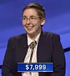 Katie Sekelsky, today's Jeopardy! winner (for the June 11, 2021 game.)
