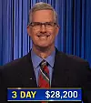 Jay Fisher, today's Jeopardy! winner (for the July 18, 2024 game.)