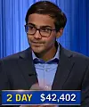 Rishabh Wuppalapati, today's Jeopardy! winner (for the October 16, 2024 game.)