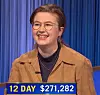 Mattea Roach, today's Jeopardy! winner (for the April 20, 2022 game.)