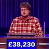 Ben Jones, today's UK Jeopardy! winner (for the April 16, 2025 game.)