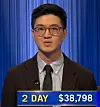 Brendan Liaw, today's Jeopardy! winner (for the May 21, 2025 game.)