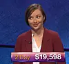 Laura McLean, today's Jeopardy! winner (for the March 1, 2018 episode.)