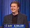 Mattea Roach, today's Jeopardy! winner (for the April 21, 2022 game.)