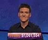 James Holzhauer, today's Jeopardy! winner (for the April 23, 2019 game.)