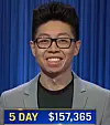 Andrew He, today's Jeopardy! winner (for the November 16, 2021 game.)