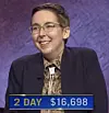 Katie Sekelsky, today's Jeopardy! winner (for the June 14, 2021 game.)