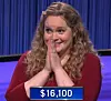 Amy Bekkerman, today's Jeopardy! winner (for the March 14, 2022 game.)