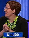 Stephanie Asalone, today's Jeopardy! winner (for the November 14, 2024 game.)