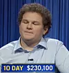 Jonathan Fisher, today's Jeopardy! winner (for the October 22, 2021 game.)