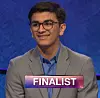 Avi Gupta, today's Jeopardy! winner (for the June 26, 2019 game.)