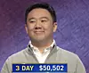 Brian Chang, today's Jeopardy! winner (for the January 21, 2021 game.)