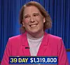 Amy Schneider, today's Jeopardy! winner (for the January 24, 2022 game.)