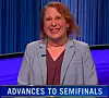 Amy Schneider, today's Jeopardy! winner (for the March 25, 2024 game.)