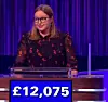 Abby Hallett, today's UK Jeopardy winner (for the March 26, 2025 game.)
