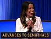 Natalie Morales, today's Celebrity Jeopardy winner (for the February 5, 2025 game.)