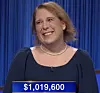 Amy Schneider, today's Jeopardy! winner (for the January 7, 2022 game.)