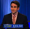 Scott Riccardi, today's Jeopardy! winner (for the July 18, 2025 game.)