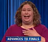 Jen Jazwinski, today's Jeopardy! winner (for the November 23, 2023 game.)