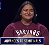 Neha Seshadri, today's Jeopardy! National College Championship winner (for quarterfinal #5 on February 10, 2022).
